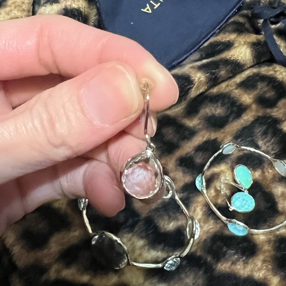 Ippolita clear tear drop earrings